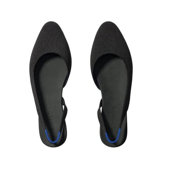 Rothy’s Women’s The Almond Slingback In Black Size US 8 New - Picture 1 of 6